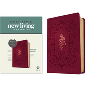 NLT Giant Print Bible, Filament-Enabled Edition (Leatherlike, Cranberry Flourish, Red Letter)