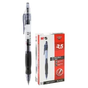 Gel pisalo M&G R5 s konico 0,7 mm - črno polnilo