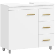 HOMCOM HOMCOM Kopalniška omara MDF, iverna plošča 70D x 30Š x 65V cm Bela, (5000279396)