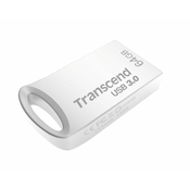 USB ključ Transcend, 64 GB, JF710, srebrn, micro format
