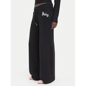 Juicy Couture Pletene hlače JCWBJ226310 Črna Relaxed Fit