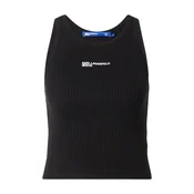 KARL LAGERFELD JEANS Top z naramnicami črna/bela