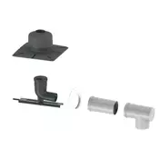 JEREMIAS BOXTWPL10060/100-080 Komplet kanala 060/100 - 080mm z PP koncem