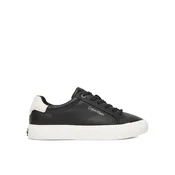 Calvin Klein Superge Vulc Lace Up Lth/Moire Bt HW0HW02747 Črna