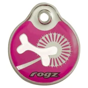 Rogz ID privezak za pse Pink Bone - L