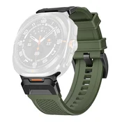 Silikonski pas Techsuit W068 za Samsung Galaxy Watch Ultra 47mm/Galaxy Watch Ultra 2 - zelen