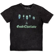 Good Charlotte Generation Rx Skulls (Stone Wash) Black L Majica