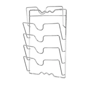 Wall-mounted holder for lids, chromed steel - Zokura