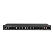 Ruckus ICX 7150 Switch, 48x 10/100/1000 ports, 2x 1G RJ45 uplink-ports, 4x 1G SFP uplink-ports upgradable to up to 4x 10G SFP+ with license, basic L3 (static routing and RIP) (ICX7150-48-4X1G)