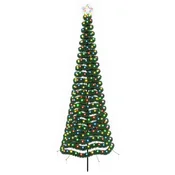 Vidaxl LED novoletna jelka iz tinsel traku s klinom EKENAS 250 cm