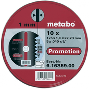 Metabo10- piece set of cutting blades 125mm