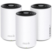 TP-Link Deco XE75 Pro(3 pakiranja) - Večgigitalni 2,5 Gb/s sistem AXE5400 Tri-band Mesh Wi-Fi 6E, HomeShield (3 pakiranja)