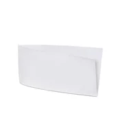 Bela papirnata vrečka 19 x 10 cm za hot doge [500 kosov]