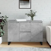 Vidaxl vidaXL Omarica betonsko siva 104x35x70 cm material na osnovi lesa