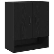 Vidaxl Omarica na steni Črna Orehovina 60 x 30 x 70 cm Konstruiran les