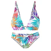 LASCANA Bikini azur/lila/oranžna/bela