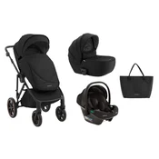 Kikka Boo Kolica Thea 3in1 set sa auto sedištem I-Prime I-size i tvrdom korpom Black