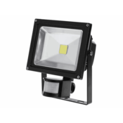 Kemot Reflektor LED s senzorjem, 20W/1500Lm, 3000K, IP65, črni