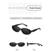 Loho Unisex naocare za sunce, Crne