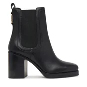 Škornji Tommy Hilfiger Ltr Square Toe Heel Chelsea Boot FW0FW09555 Črna