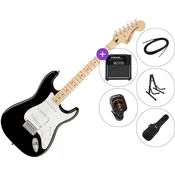 Fender Squier Affinity Series Stratocaster MN WPG SET 2 Black Električna kitara