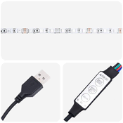 Krevetna ploca s LED-om Zanatski Hrast 140 x 16,5 x 103,5 cm