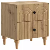 vidaXL vidaXL Nočna omarica Artisan hrast 43 x 34,5 x 48 cm Inženirski les, (5000209769)