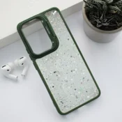Maska Crystal Dots za Honor 90 zelena.