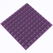 Akustična plošča - piramida 50x50x5cm vijolična