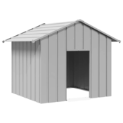 Kucica za pse s krovom 131x101x102 cm pocincani celik