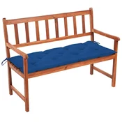 Vidaxl Vrtna klop z blazino 120 cm trden akacijev les