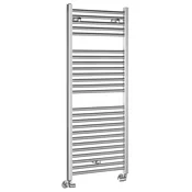 ALYA ploski kopalniški radiator 500x1230mm, krom - Chrome - 500x1230 mm - Aqualine - ALYA - 24 - Jeklo - Oblika H - Oblika H - 500 - 1230 - 5.6 - 14