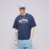 Alpha Industries T-Shirt College T Moški Oblačila Majice 146501697 Mornarsko Modra