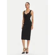 Elisabetta Franchi Cocktail obleka AB-810-56E2-V520 Črna Regular Fit