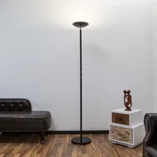 Lindby LED-stoječa svetilka Malea, črna, kovinska, z možnostjo zatemnitve, 180 - Dnevna soba/jedilnica - Sodobni - črna, prosojna - Kovina