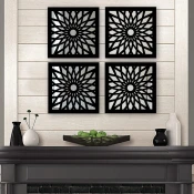 Wallity Set ogledala SYH1310951444, Crni