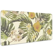 Decormat Namizna podloga Tropical leaves and flowers 120x60 cm
