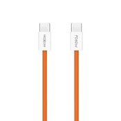 Moxom mx-cb369 pleteni fast 60w 3a type-c na type-c 1m narandzasti ( U2214 )