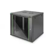 9U wall mounting cabinet 478x600x600 mm, color black (RAL 9005)