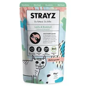 Strayz Mokra mačja hrana - losos in brokoli - 85 g