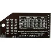 MusicNomad MN602 Precision String Action Gauge Orodje za vzdrževanje kitare (Kot novo)