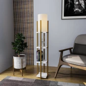 Opviq Shelf Lamp 8119 Podna lampa, Braon-Bela