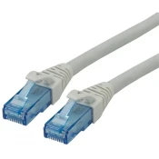 ROLINE Roline 21.15.2807 RJ45 omrežni kabel\, Patch kabel CAT 6a S/FTP 10.00 m siva  1 kos, (20440481)