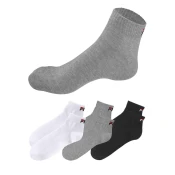 FILA Športne nogavice siva/črna/bela