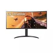 LG 34WP75C-B računalni monitor 86,4 cm (34) 3440 x 1440 pikseli UltraWide Quad HD LED Crno
