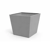 Betonski kvadratni plastični cvetlični lonec 48 cm svetlo sive barve