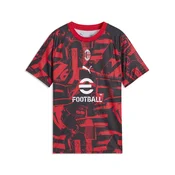 PUMA AC Milan Warmup Jersey Youth, Shop, Red/Black, 11-12Y