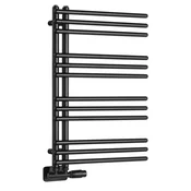 POSEIDON bathroom radiator 450x740 mm, black matt - Črna mat barva - 450x740 mm - Aqualine - POSEIDON - 24 - Jeklo - Oblika E - Oblika E - 450 - 740 - 2.5 - 14