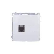 Simon Basic Enojna računalniška vtičnica RJ45 kat. 6 zaščitena z zaščitno folijo bela BM61E.01/11