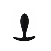 Silikonska analna kupa T Plug Small, Crni